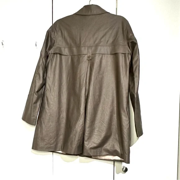 Hilary Radley Metallic Brown Trench Coat - Picture 3 of 4